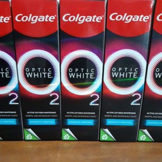 ***ผลิต05/2023***ยาสีฟัน Colgate Optic White O2 Aromatic Menthol ขนาด 85 กรัม