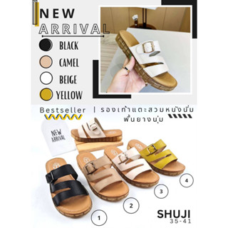 " NANA " Slip on Leather sandal รองเท้าแตะหนังแท้ เพิ่ม Cushion หนานุ่น น่าใส่ทุกวันเลย