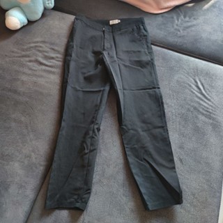 61 Used กางเกง​ใส่​ทำงาน​สีดำ​ ทรงกระบอกเล็ก​ Size XL