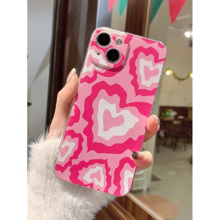 เคสโทรศัพท์ลายหัวใจสีชมพู