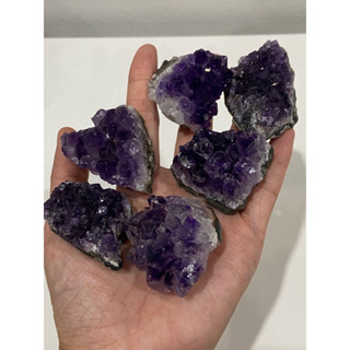 พร้อมส่ง ถ่ายจากสินค้าจริง คริสตัล หินแท้100% ผลึก อเมทิสต์ Amethyst Cluster