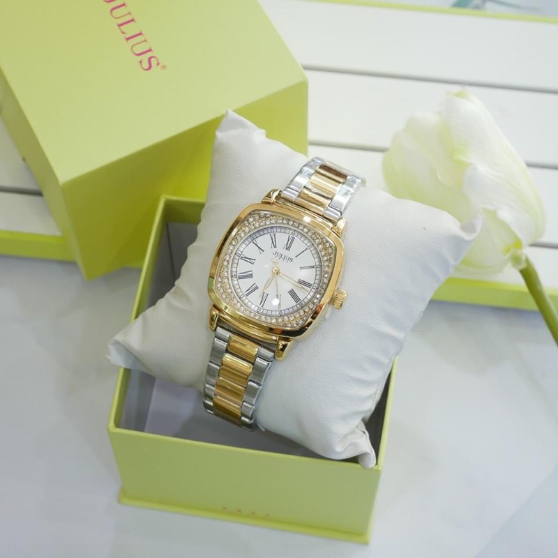 นาฬิกา Julius แท้!! รุ่น JA-718 ทรงปาเต๊ะสวย