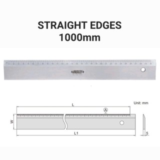 Straight Edge 1000mm check flatness เกจวัดขอบตรง INSIZE 7111-1000A อินไซส์