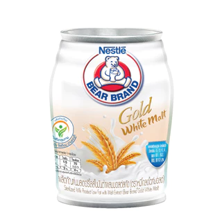 นมสเตอริไลส์ไขมันต่ำ ตราหมีโกลด์ 140 มล. (24 กระป๋อง)  - สูตรผสมมอลต์สกัด
