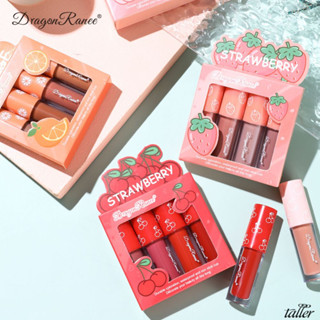 ลิปกลอสลิปสติกเซต เนื้อแมตต์ ลิปแมตต์มินิ Dragon RANEE MINI MATTE LIP 4 ชิ้น  (P47)