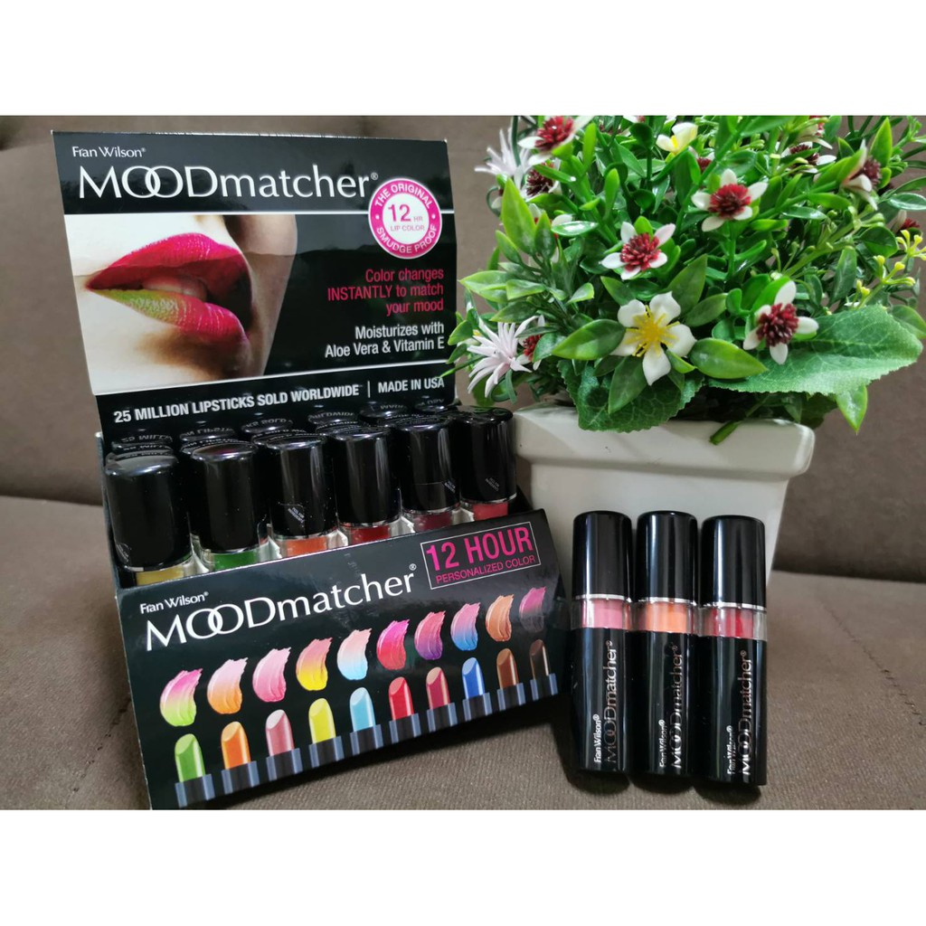 ของแท้100ลิปสติก Fran Wilson Mood Matcher Lipstick U.S.A ลิปมันเปลี่ยนสีตามอุณหภูมิ