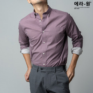 era-won เสื้อเชิ้ต ทรงปกติ Premium Quality Dress Shirt แขนยาว สี Episode Red