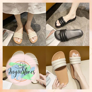 ็Hot sale🔥พร้อมส่ง🚚[2205-2]  รองเท้าแตะมินิมอล ดีเทลเรียบหรู แฟชั่นน่ารักสุดฮิต