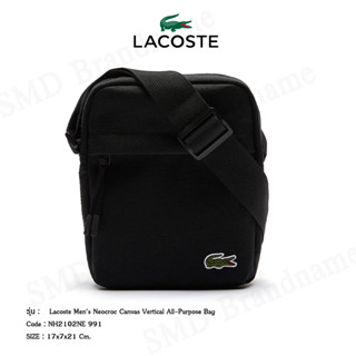 Lacoste กระเป๋าสะพายข้าง รุ่น Lacoste Mens Neocroc Canvas Vertical All-Purpose Bag Code: NH2102NE 991