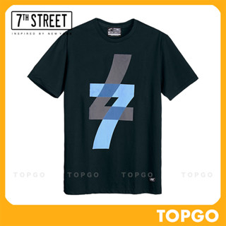 เสื้อยืด แนวสตรีท 7th Street รุ่น เลข7 (กรมเข้ม) RSN006 ของแท้