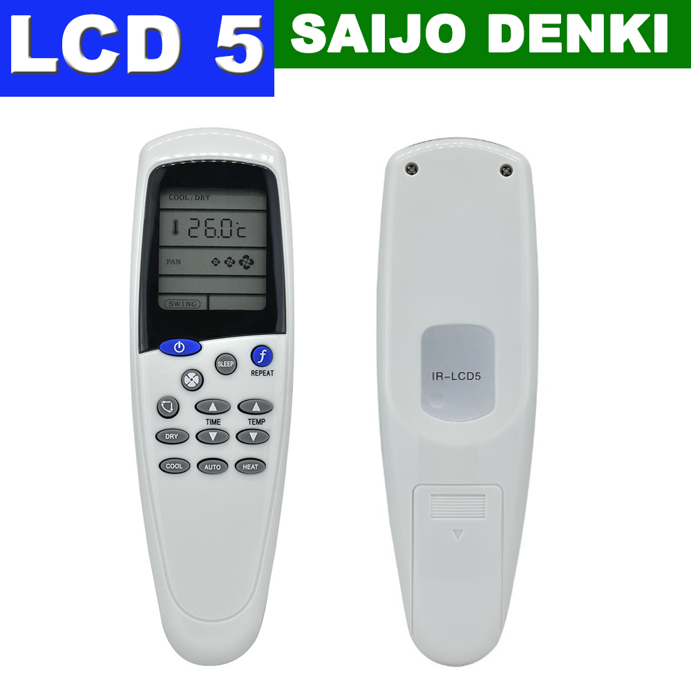 รีโมทแอร์ ไซโจเดนกิ Remote Control SAIJO DENKI LCD 5 Air Conditioner Remote Control For SAIJO DENKI 