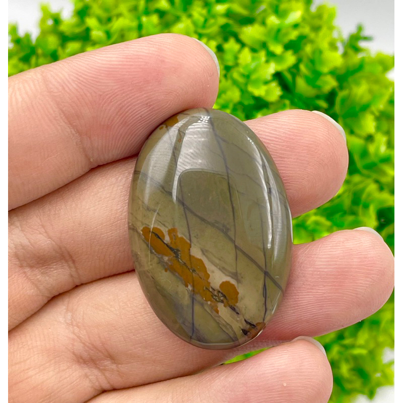1 PC Rare Gray Imperial Jasper Cabochon 2-3 cm size For Jewelry and Healing High Quality Gray Jasper