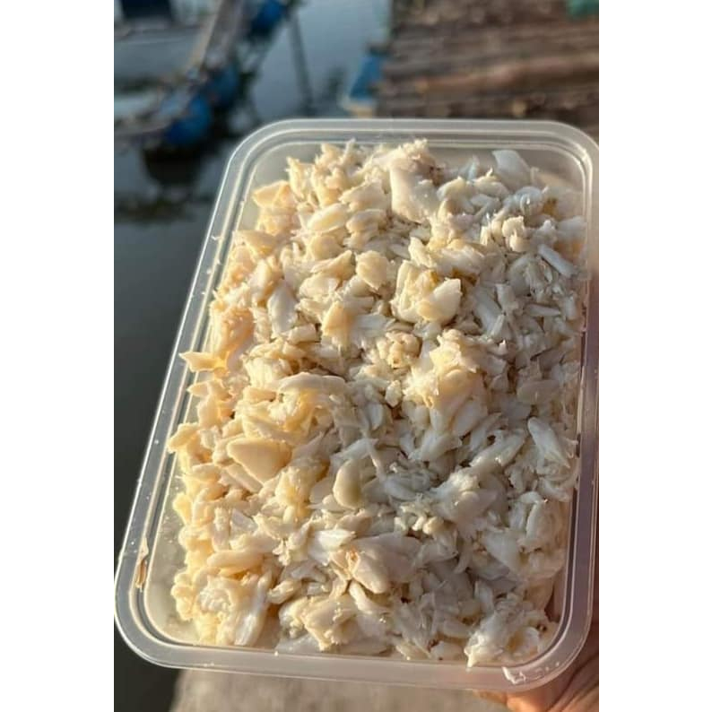 เนื้อปูม้า เนื้อปูส่วนอก เนื้อปูม้าสดๆ อาหารทะเล สด ใหม่สะอาด เนื้อปูม้าหอม ปูม้า น้ำหนัก 500 กรัม