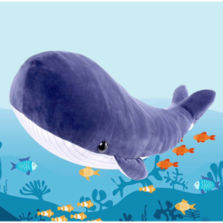 ตุ๊กตา Blue Whale ปลาวาฬสีน้ำเงิน เนื้อมาชเมลโล่ นำเข้า🇯🇵 ขนาด 70 cm