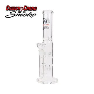 บ้องแก้ว Cheech &amp; Chong Up in smoke รุ่น Triple Chamber Cilinder Bong - Clear ความสูง 30ซม. [ของแท้100%]