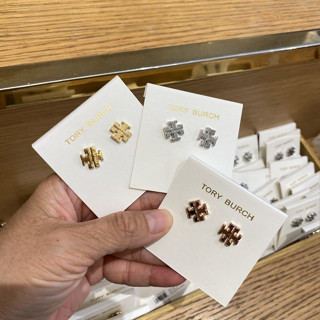 พร้อมส่ง🔥🔥Sale 2099🔥🔥 ถูกฝุดๆ ต่างหู Tory Burch Small T-Logo Stud Earrings สวยหรู ดูเด่น ใส่ติดหูได้ทุกวัน