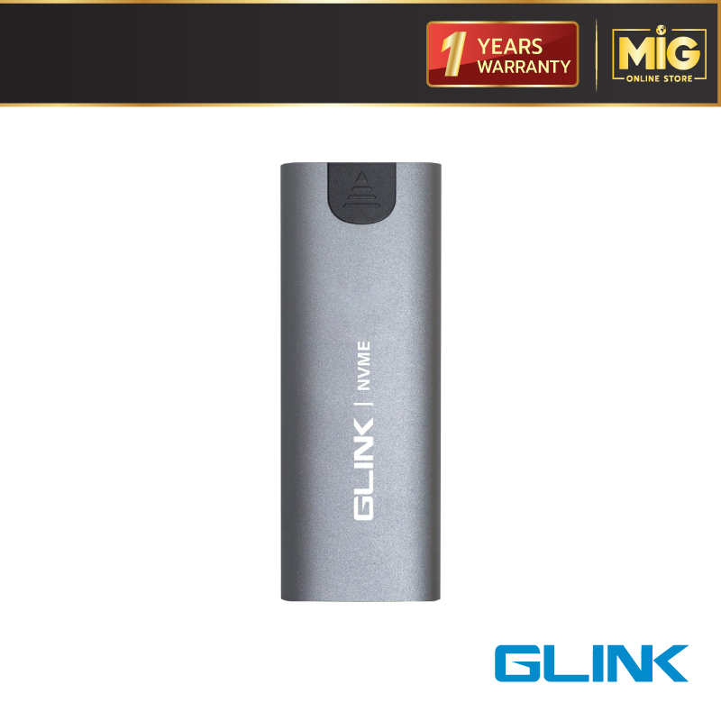 GLINK รุ่น GHD-036 กล่องใส่ SSD (Enclosure) M.2 NVMe GLINK (GHD-036) Grey 10Gbps ความจุ 4 TB