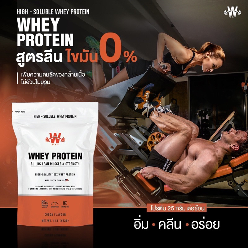 NEW!!.[V Way x Modernmaxโฉมใหม่] Whey Isolate Protein - Cocoa  ขนาด1ปอนด์