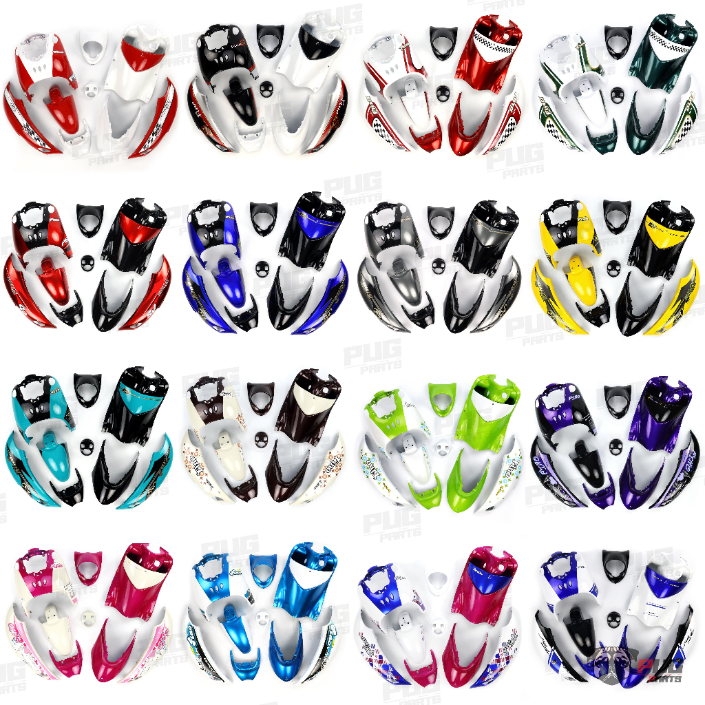 PUGParts ชุดสีฟีโน่ (เกย์แยก) ชุดสีฟีโน่ตัวเก่า ชุดสี fino ชุดสีฟีโน่เกย์แยก fino ชุดสี fino ตัวเก่า เฟรมรถฟีโน่
