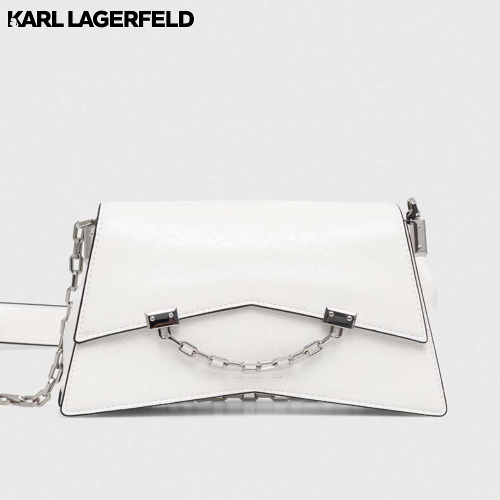 KARL LAGERFELD - K/SEVEN LARGE METALLIC SHOULDER BAG 235W3018 กระเป๋าสะพายข้าง