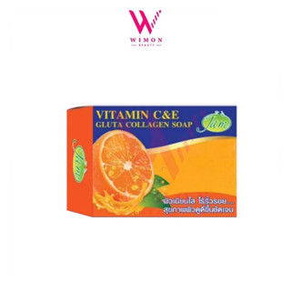 Jam Vitamin C&amp;E Gluta Collagen Soap แจม วิตามิน ซี แอนด์ อี กลูต้า คอลลาเจน โซพ 130g./00999