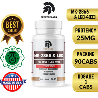 SPECTRE LABS Mass Bulking Stack MK2866 &amp; LGD-4033 - 90 Capsules SARMs