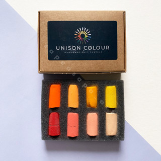 เซตสีชอล์คพาสเทล Unison Colour เซต 8 สี Red Orange