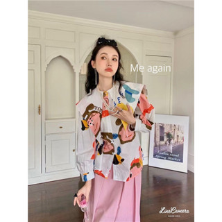 🌸พร้อมส่ง🌸เสื้อเชิ้ตอาร์ติสปกใหญ่ลายสวยชัดงานเกางานพรีเมี่ยม