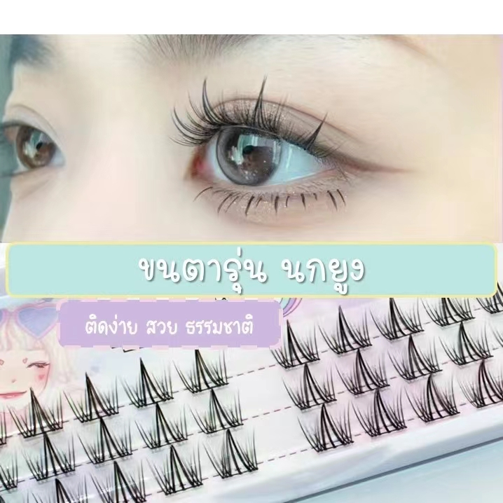 🛑 รุ่นนกยูง 🛑 ขนตาปลอมธรรมชาติ