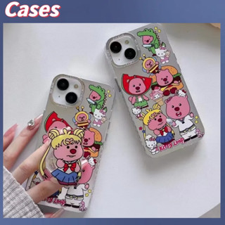 คูปองเคลม🎀เคสไอโ case for iphone 11 12 การ์ตูนตลกๆ บีเวอร์น้อยเฮลโลคิตตี เคส 14 13 12 11 pro max เคสโทรศัพท์ทนทานพร้อม