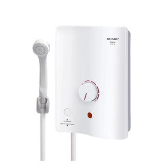 🔥🔥 SHARP เครื่องทำน้ำอุ่น WH-34 (3500วัตต์) หม้อต้มทองแดง มีปุ่มเช็ค ELB breaker ตัดกระแสไฟ รับประกันศูนย์หม้อต้ม5ปี
