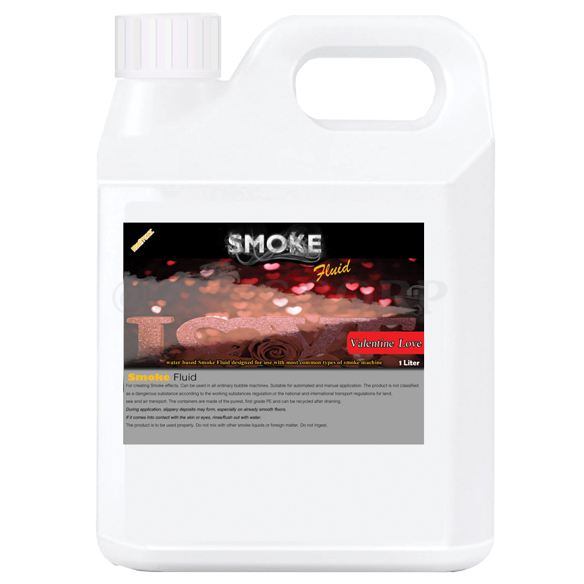 SMOKE น้ำยาสโมคพ่นควัน 1000 มล สูตร Valentine Love กลิ่นหอมหวานเย้ายวนไอแห่งความรัก ใช้กับเครื่องสโม๊ค
