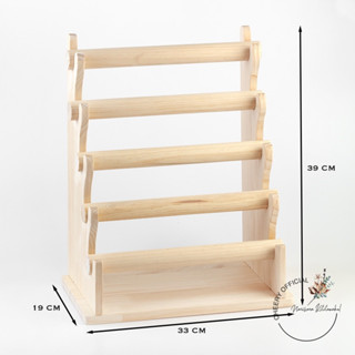 ที่โชว์กำไลข้อมือ แบบไม้ 5ชั้น โชว์เครื่องประดับ ทำความสะอาดได้ พร้อมส่ง