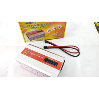 SUOER 24V-3000W อินเวอร์เตอร์ 3000วัต 24v ตัวแปลงไฟ 24v ออกเป็น 220v มีหน้าจอแสดงผลแบบLCD