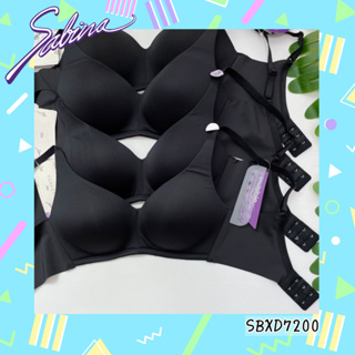 ￼Sabina ซาบีน่า เสื้อชั้นใน Invisible Wire (ไม่มีโครง) รุ่น Perfect Bra รหัส SBXD7200BK สีดำ SBXD7200CD สีเนื้อ