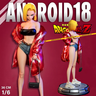 DP9 Studio DBZ Dragon Ball ดราก้อนบอล Android No 18 แอนดรอยด์ มนุษย์ดัดแปลง หมายเลข 18 1/6 36 cm งานปั้น Resin Statue