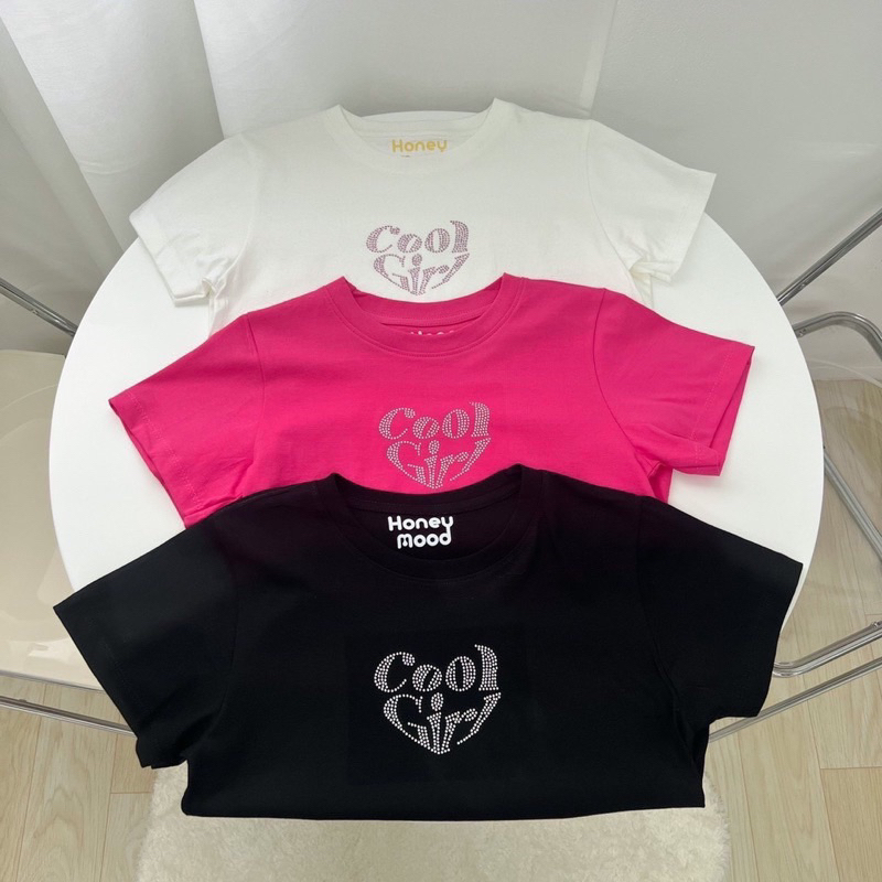 เสื้อยืดครอป เสื้อเเฟชั่น น่ารักๆ ยอดฮิต cotton100% พร้อมส่ง!