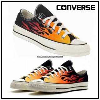 รองเท้า Converse Black Red Flame Chuck 70 Low Unisex ชาย หญิง [ ของแท้💯 พร้อมส่งฟรี ]