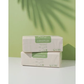 (แพ็คเดี่ยว) Ally Facial Bamboo กระดาษทิชชู่เช็ดหน้าเยื่อไผ่แอลลี่ แพ็คเดี่ยว 1 ห่อ