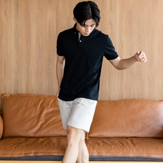 TWENTYSECOND เสื้อโปโลแขนสั้น รุ่น Tyler Polo Tee - สีดำ / Black