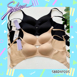 ￼Sabina เสื้อชั้นใน Invisible Wire (ไม่มีโครง) รุ่น Perfect Bra รหัส SBXD97205CD สีเนื้อเข้ม SBXD97205BK สีดำ