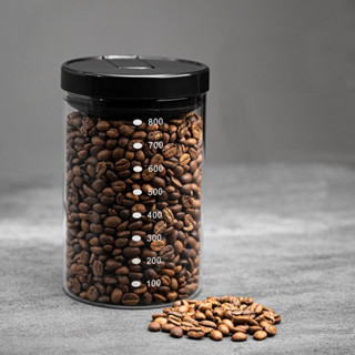 โหลแก้วมีฝาปิดสำหรับเก็บเมล็ดกาแฟ Airtight Coffee Canister ขนาด 600ml/800ml/1000