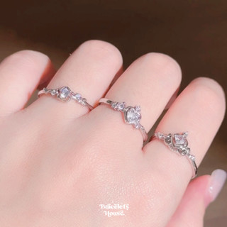 แหวนเงินแท้ Princess Tiara 💗🤍 ส่งฟรี EMS !