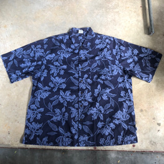 เสื้อฮาวาย Vtg.Hawaii Shirt RAINFOREST CAFE MADE IN HONG KONG Sz.XL 100% COTTON