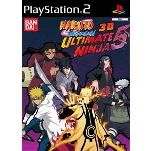 Naruto Ultimate Ninja 5 3D Version PS2 แผ่นไรท์ แผ่นเกมPS2 เกมเพทู แผ่นplay2