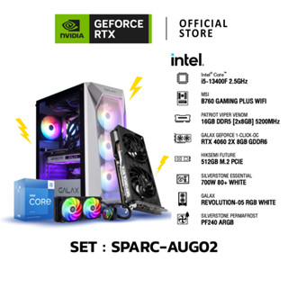 NVIDIA® Gamer SPARC-AUG02| GEFORCE RTX™ PCs | GALAX GEFORCE RTX™ 4060 / INTEL CPU CORE I5-13400F