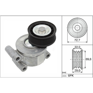 INA ลูกลอกสายพานหน้าเครื่อง ชุดตั้งสายพาน FORD, MAZDA  LF MAZ3 2.0 ปี04,  Focus 1.8/2.0, S40 V50  / 534 0249 10