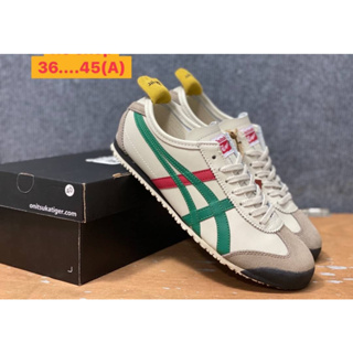 รองเท้าโอนิซึกะไทเกอร์ แบบหนัง✔แท้100% มี5สีให้เลือก รองเท้าOnitsuka Tiger Mexico66【รูปถ่ายจากสินค้าจริง Size:37-45eu】