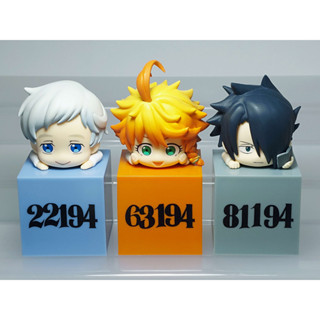 [ของแท้] [มือสอง] [ชุด 3 ชิ้น] The Promised Neverland Hikkake Figure Norman Emma Ray FuRyu Prize 2021