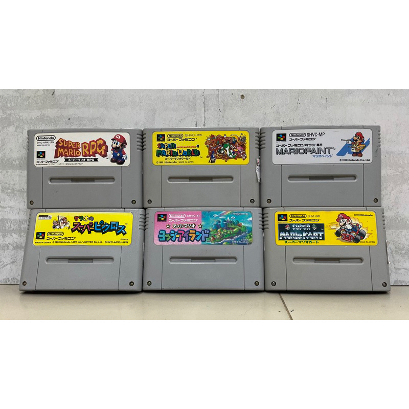 [รวมตลับแท้] เกม Mario ตลับ SFC (Super Famicom)